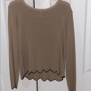 light brown top